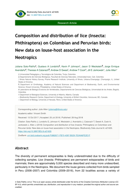 Bird-Louse Publication