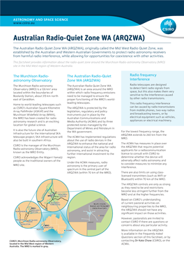 Australian Radio-Quiet Zone WA (ARQZWA)