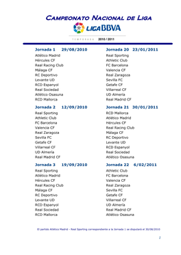 Campeonato Nacional De Liga