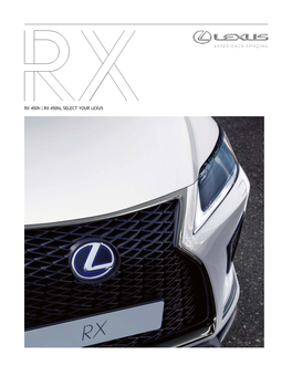 RX 450H | RX 450Hl SELECT YOUR LEXUS