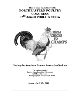 Annual POULTRY SHOW Hosting the American Bantam Association