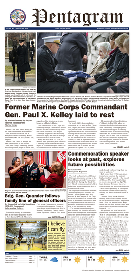 Former Marine Corps Commandant Gen. Paul X. Kelley Laid to Rest by Marine Gunnery Sgt