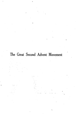 The Great Second Advent Movement J