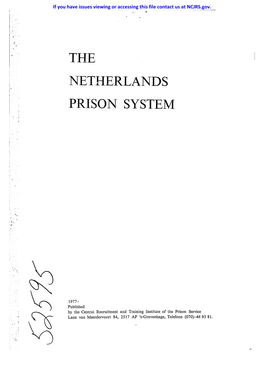 The Netherlands Prison System