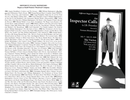 An Inspector Calls the City of Austin by J.B