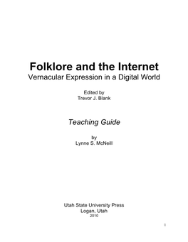 Folklore and Internet Teaching Guide