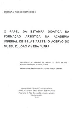 O Acervo Do Museu D. João Vi / Eba / Ufrj