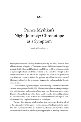 Prince Myshkin's Night Journey