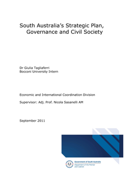 South Australia's Strategic Plan, Governance and Civil Society
