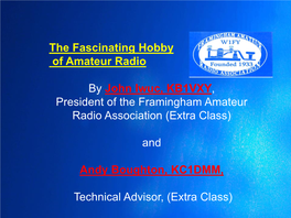 The Fascinating Hobby of Amateur Radio