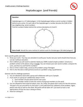 Heptadecagon (And Friends)