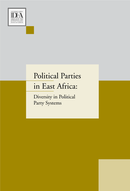 Political Parties in East Africa: Diversity in Political Party Systems