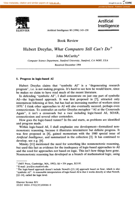 Artificial Intelligence Artificial Intelligence 80 (1996) 143-150