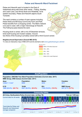 Pelaw and Heworth Ward Factsheet