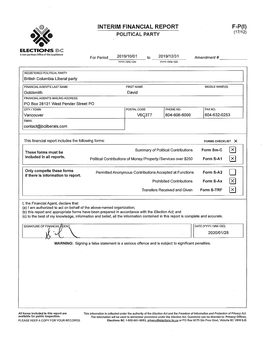 Interim Financial Report F-P(I)