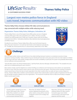 Thames Valley Police Case Study