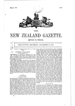 New Zealand Gazette