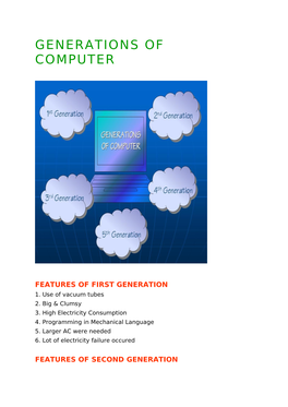 Generations of Computer