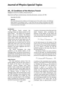 A4 15 Conditions of the Mariana Trench Edgington.A, Grant