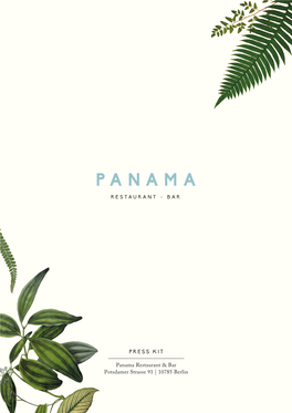 2018 06 PANAMA Berlin Press Kit EN