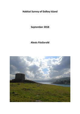 Habitat Survey of Dalkey Island September 2018 Alexis Fitzgerald
