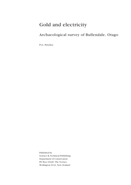 Gold and Electricity: Archaeological Survey of Bullendale, Otago