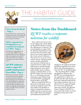 THE HABITAT GUIDE Quail and Upland Wildlife Federation