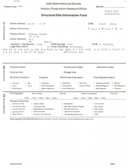 Structure/Site Information Form 1 80 4 0 45336