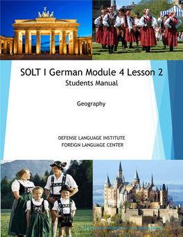 DLI Courses on Livelingua - Online Language School Geography German SOLT I Objectives Module 4 Lesson 2