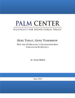 Here Today, Gone Tomorrow Why the Us Military’S Transgender Ban Unraveled So Quickly