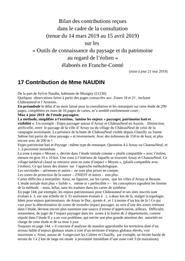 Outils De Connaissance Du Paysage Et Du Patrimoine Au Regard De L’Éolien » Élaborés En Franche-Comté (Mise À Jour 21 Mai 2019)