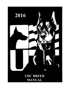 Udc Breed Manual