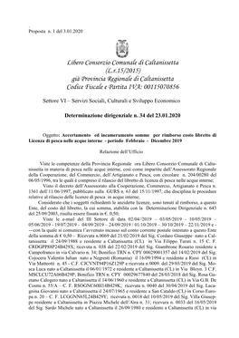 Già Provincia Regionale Di Caltanissetta Codice Fiscale E Partita IVA: 00115070856