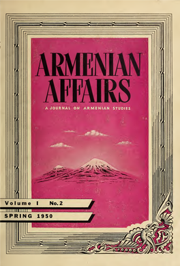 Armenian Affairs: a Journal on Armenian Studies