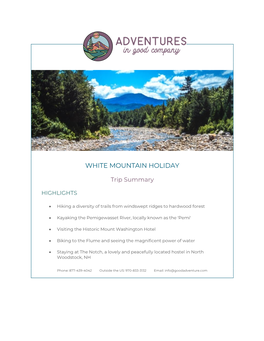 White Mountain Holiday