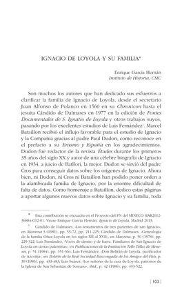 4. Ignacio De Loyola Y Su Familia, Por Enrique García Hernán