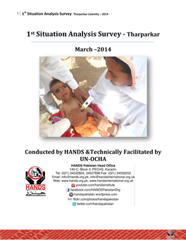 1St Situation Analysis Survey - Tharparkar