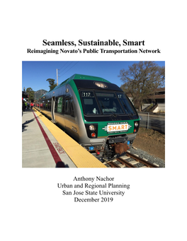 Seamless, Sustainable, Smart Reimagining Novato’S Public Transportation Network