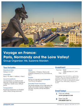 Voyage En France