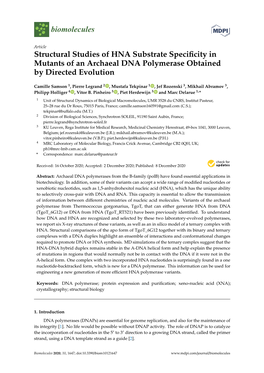 Structural Studies of HNA Substrate Specificity in Mutants of An