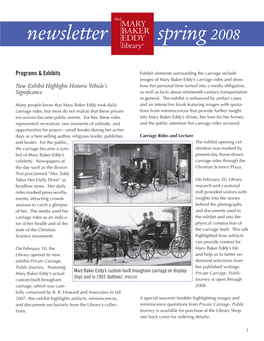 Spring 2008 Newsletter