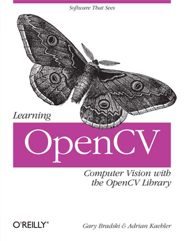 Learning Opencv Gary Bradski and Adrian Kaehler