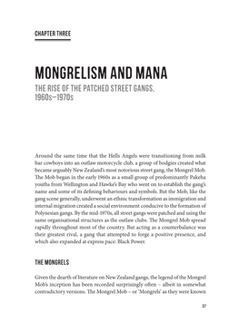 Mongrelism and Mana the Rise of the Patched Street Gangs, 1960S–1970S