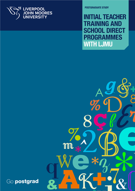 Initial Teacher Training and School Direct Programmes with Ljmu