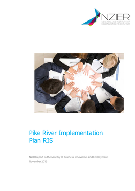 Pike River Implementation Plan RIS