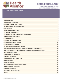 Drug Formulary