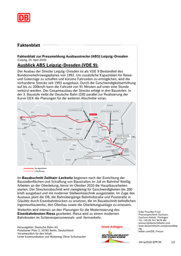 Faktenblatt Ausblick ABS Leipzig–Dresden