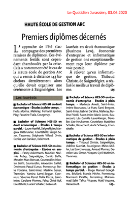 Premiers Diplômes Décernés L7 Approche De L'étés'ac-Lauréats En Droit Économique Compagne Des Premières(Business Law), Économie Remises De Diplômes