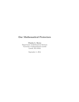 Our Mathematical Protectors