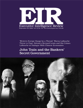 Executive Intelligence Review, Volume 33, Number 39, September